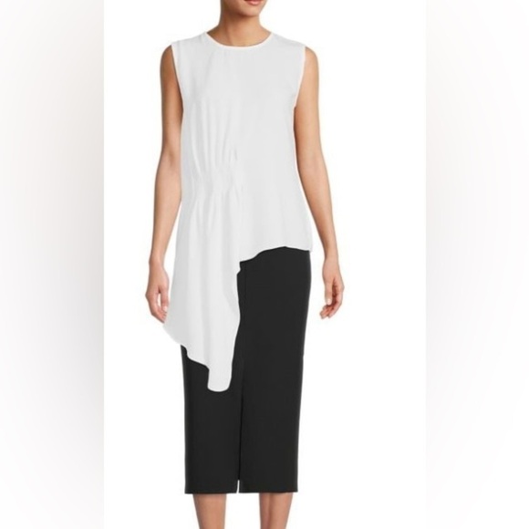 Patrizia Luca Ruched Side Tail Blouse - Picture 2 of 9